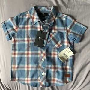 7 for all Mankind Baby Button Top